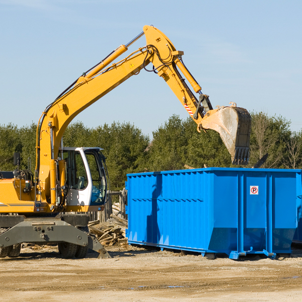 what size residential dumpster rentals are available in Hugo